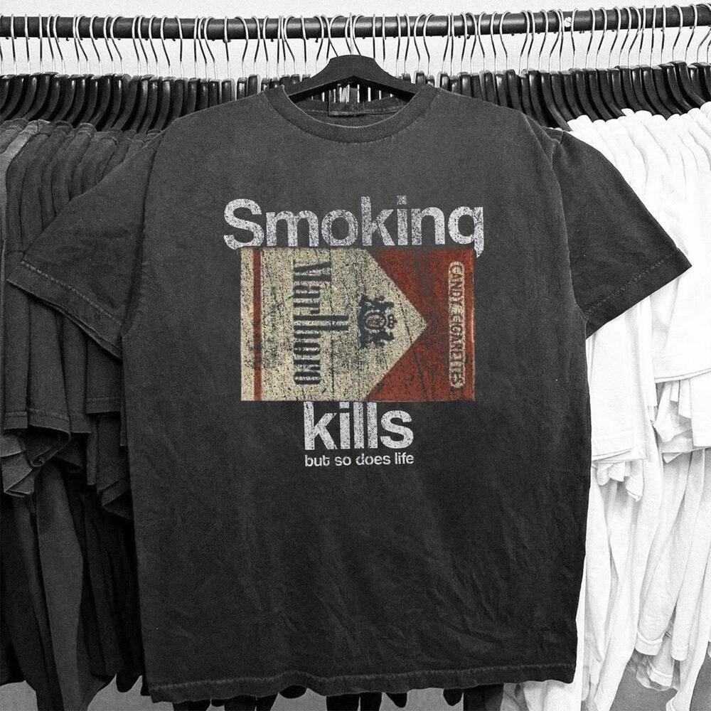 Black Marlboro Smoking Kills T-Shirt